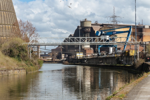 Friches industrielles le long de la Sambre, Charleroi